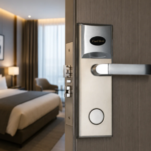 CERRADURA HOTEL / TARJETA TEMIC – SOFTWARE – PLATEADA / DERECHA